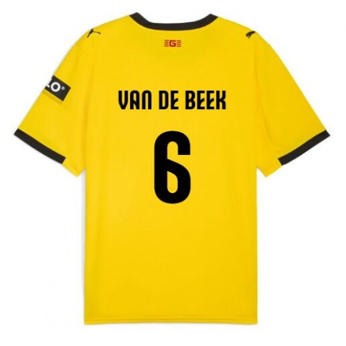 Fotballdrakt Herre Girona Donny van de Beek #6 Bortedrakt 2025-26 Kortermet Fotballdrakt Herre Girona Donny van de Beek #6 Bortedrakt 2025-26 Kortermet